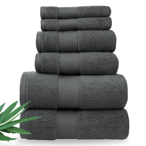 Ultra Soft & Plush Viscose from Bamboo Bath Sheets - 700 GSM Pack of 2 - Extra Large 70x35 in - Super Absorbent & Quick Drying (Pewter Grey)