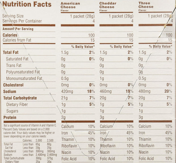 Quaker Instant Grits Cheese Lovers, Variety Pack, 12 Packets