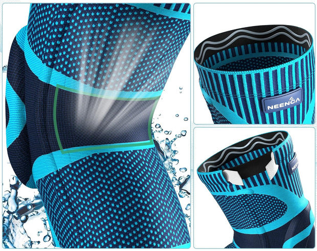 NEENCA Knee Brace for Knee Pain Relief, Medical Knee Support with Patella Pad & Side Stabilizers, Compression Knee Sleeve for Meniscus Tear, ACL, Arthritis, Joint Pain, Runner, Sport- FSA/HSA APPROVED