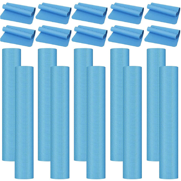 10 Pack Yoga Mats Bulk, 68'' x 24'' x 4mm Thick Yoga Mats for Kids and Adult Gym Mats Bundle Latex Free Exercise Mats with Non Slip Texture for Outdoor Yoga, Pilates or Workout
