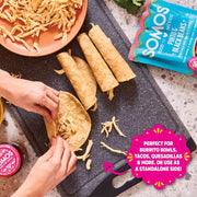 SOMOS Pinto & Black Beans - Gluten Free, Non-GMO, Vegan Ready-to-Eat Microwavable Meals - Delicious, Healthy & Plant Based Convenience - Perfect for Quick, Healthy Dining |10oz Pouch (Pack of 6)