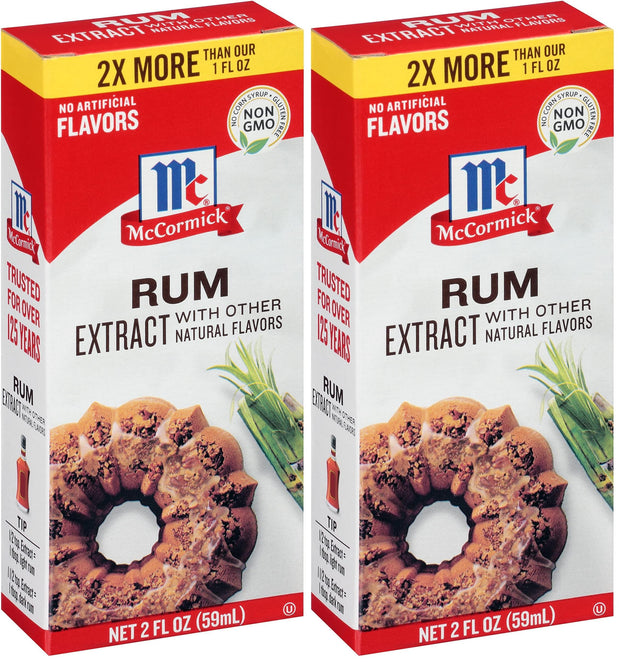 McCormick Rum Extract with Other Natural Flavors, 2 fl oz