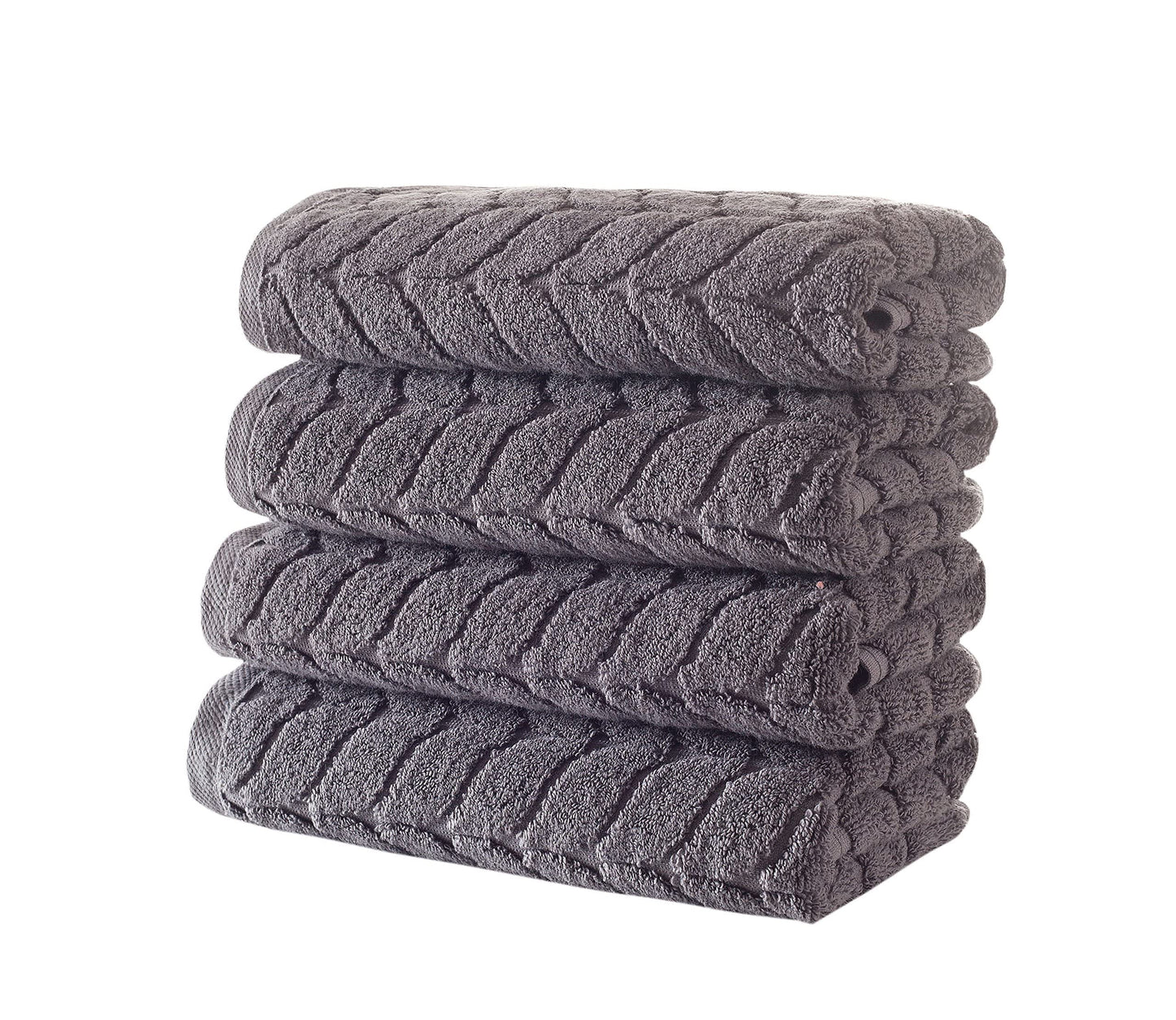 BAGNO MILANO Turkish Cotton Ultra-Soft Plush Absorbent Quick Dry Bathroom Towel Set, Made in Turkey (Petrol Blue, 6 pcs Towel Set)