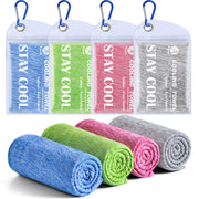 Pleneal Cooling Towels - 6 Pack Cooling Towel (40"x12"), Ice Gym Towels for Working Out, Microfiber Cool Towel for Neck and Face, Yoga Towel for Home Gym, Workout & More Activities