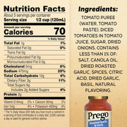 Prego Pasta Sauce, Italian Tomato Sauce with Roasted Garlic & Herbs, 24 Ounce Jar