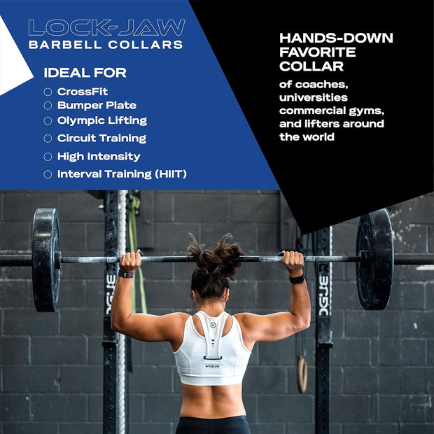 Lock-Jaw PRO 2 Barbell Collar - Quick Release Barbell Clamp