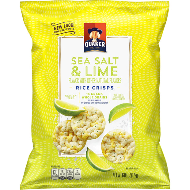 Quaker Rice Crisps Sea Salt & Lime, 6.06 Oz