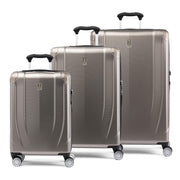 Travelpro Pathways 3 Hardside Expandable Luggage, 8 Spinner Wheels, Lightweight Hard Shell Suitcase, Cloud Grey, Checked Medium 25 Inch