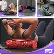 Yes4All High-Density EPP Round Back Roller Foam, Exercise Foam Roller for Yoga, Pilates & Stretching - 12, 18, 24, 36 inch