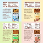 Mezcla Puff Crispy Protein Bars, Gluten Free & Vegan Protein Bars, 10g Protein, Alt for Crispy Rice Treat, Granola Bars & Breakfast Bars, Healthy Snacks for Adults, Variety Pack, 8 Count