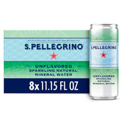 S.Pellegrino Sparkling Natural Mineral Water, 11.15 Fl Oz (pack of 8)