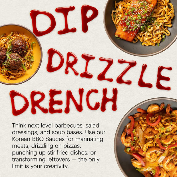 Momofuku Sweet & Savory Korean BBQ Sauce with Soy Sauce, Fresh Ginger, & Pear for Stir Fry, Barbecue, and Marinade; Galbi Style with Smoky, Savory-Sweet Flavor