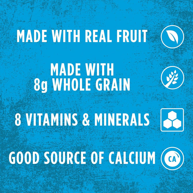 Nutri-Grain Bites Mini Breakfast Bars, Made with Real Fruit and Whole Grains, Kids Lunch Snacks, Strawberry, 32.5oz Case (5 Boxes)