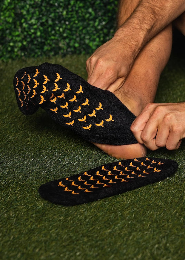 Moisturizing Gel Socks for Men - Extra Large - 2 Pairs - with Shea Butter - Paraben Free - Reuseable Moisturizing Socks - Phoenix Foot Peel™