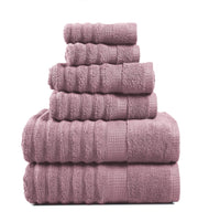 Lane Linen 100% Cotton Luxury Bath Towel Set - 18 Pieces - Ring Spun, Ultra Soft, Quick Dry & Extra Absorbent - 4 Bath, 8 Washcloths, 6 Bathroom Hand Towels - Machine Wash in Cold Water - Living Coral