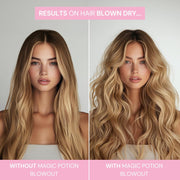 SIMPLY SMOOTH Magic Potion Blowout Serum – Keratin-Infused, Heat-Activated Styling Serum for Frizz-Free, Bouncy Blowouts | Adds Volume, Shine, and 450°F Heat Protection (1.69 oz)