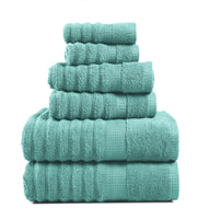 Lane Linen 100% Cotton Luxury Bath Towel Set - 18 Pieces - Ring Spun, Ultra Soft, Quick Dry & Extra Absorbent - 4 Bath, 8 Washcloths, 6 Bathroom Hand Towels - Machine Wash in Cold Water - Living Coral