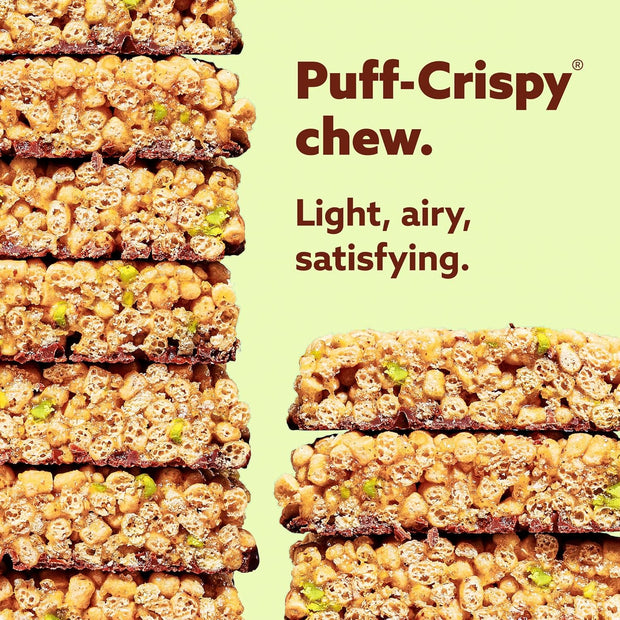 Mezcla Puff Crispy Protein Bars, Gluten Free & Vegan Protein Bars, 10g Protein, Alt for Crispy Rice Treat, Granola Bars & Breakfast Bars, Healthy Snacks for Adults, Variety Pack, 8 Count