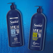 Suave Men 2 in 1 Anti Dandruff Shampoo and Conditioner, Classic Clean with Bamboo scent, 40 oz Pack of 3