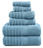 Lane Linen 100% Cotton Luxury Bath Towel Set - 18 Pieces - Ring Spun, Ultra Soft, Quick Dry & Extra Absorbent - 4 Bath, 8 Washcloths, 6 Bathroom Hand Towels - Machine Wash in Cold Water - Living Coral