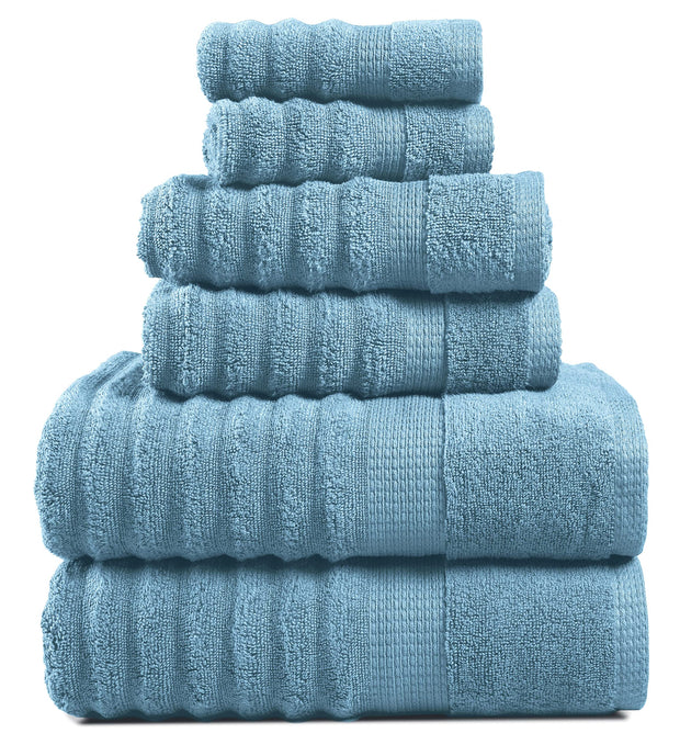 Lane Linen 100% Cotton Luxury Bath Towel Set - 18 Pieces - Ring Spun, Ultra Soft, Quick Dry & Extra Absorbent - 4 Bath, 8 Washcloths, 6 Bathroom Hand Towels - Machine Wash in Cold Water - Living Coral