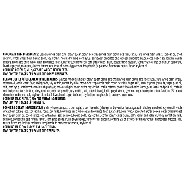 Quaker Chewy Lower Sugar Granola Bars, 3 Flavor Variety Pack, 58 Count (Pack of 1)