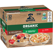 Quaker Steel Cut Quick 3-Minute Oatmeal, 2 Flavor Variety Pack, Individual Packets, 32 Count