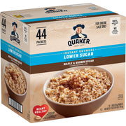 Quaker Instant Oatmeal, Raisin, Date and Walnut, Individual Packets, 1.30 Ounce (Pack of 48)