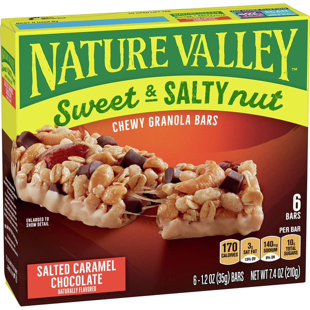 Nature Valley Sweet and Salty Nut Granola Bars, Dark Chocolate Peanut Almond, 24 Bars, 28.8 oz