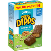 Quaker Chewy Dipps Granola Bars Chocolate Chip, 1.09 oz, 14 Ct