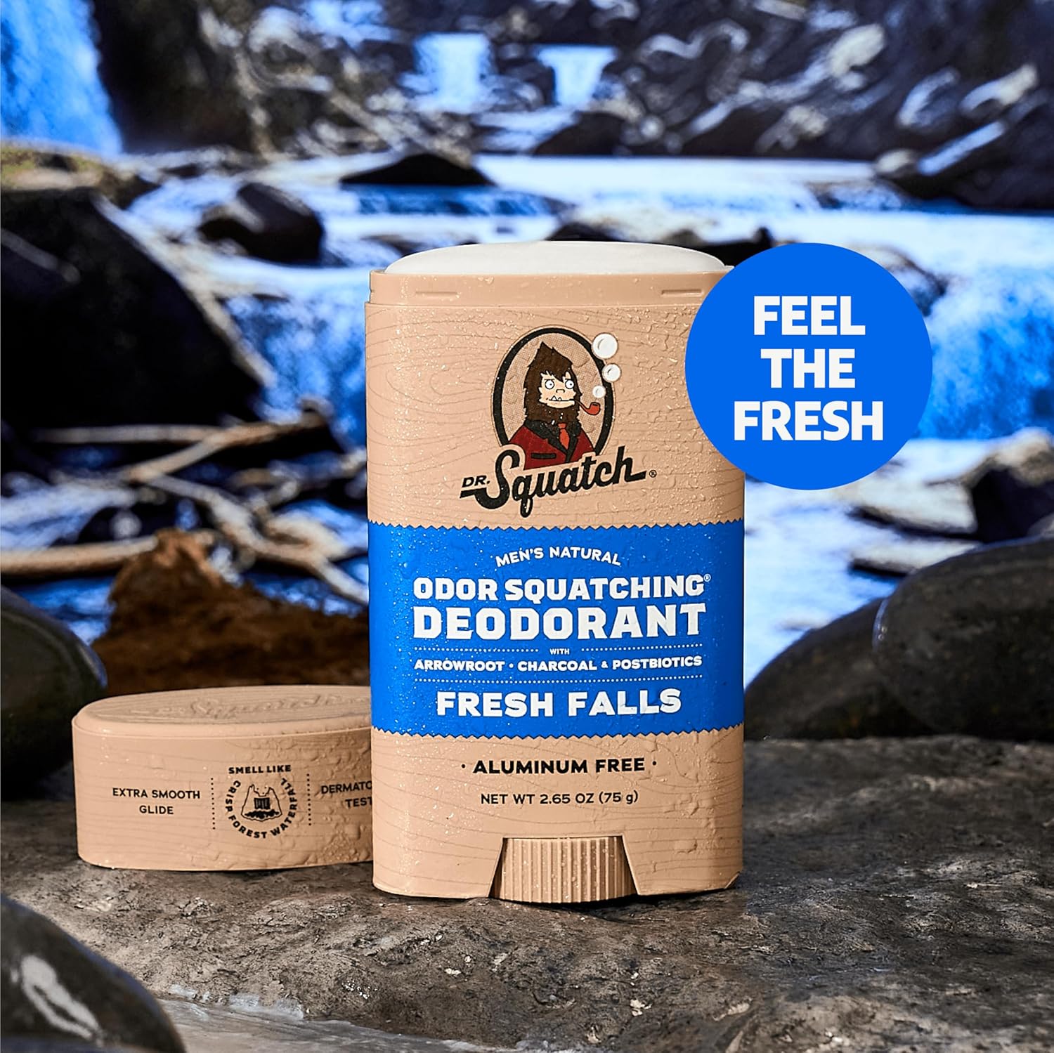 Dr. Squatch Natural Deodorant for Men 3 Pack – Odor-Squatching Men's Deodorant Aluminum Free (2.65 oz, 3 Pack)