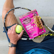 Saffron Road Roasted and Crunchy Sea Salt and Cracked Pepper Chickpeas | High Protein Snacks | Gluten-free, Vegan, Non-GMO, and Certified Halal and Kosher | 5.4oz Pouch | Pack of 6