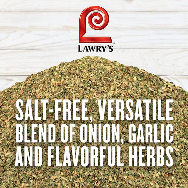 Lawry's Salt Free Mexican Seasoning, 20.75 oz - One 20.75 Ounce Container of Mexican Spice Blend, Perfect for Fajitas, Ground Meats, Rice Bowls, Vegetables and Reduced Sodium Diets