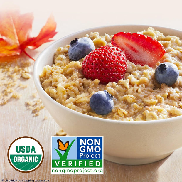 QUAKER Instant Oatmeal, USDA Organic, Non-GMO Project Verified, 3 Flavor Variety Pack, Individual Packets, 32 Count (Pack of 1)