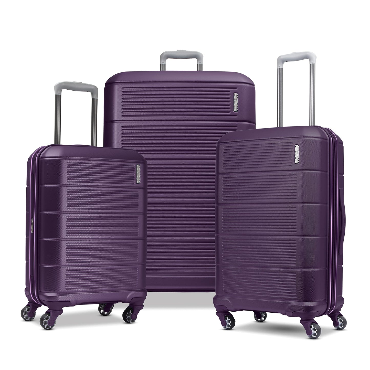American Tourister Stratum 2.0 Expandable Hardside Luggage with Spinner Wheels, Adriatic Sea, 3-Piece Set (20/24/28)