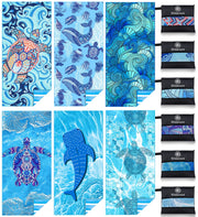 Microfiber Thin Lightweight Beach Towel Sand Free Quick Dry Absorbent Compact Towels for Swimming Pool Camping Beach Accessories Large Easy Pack Travel Things for Vacation Essentials Adult Gift