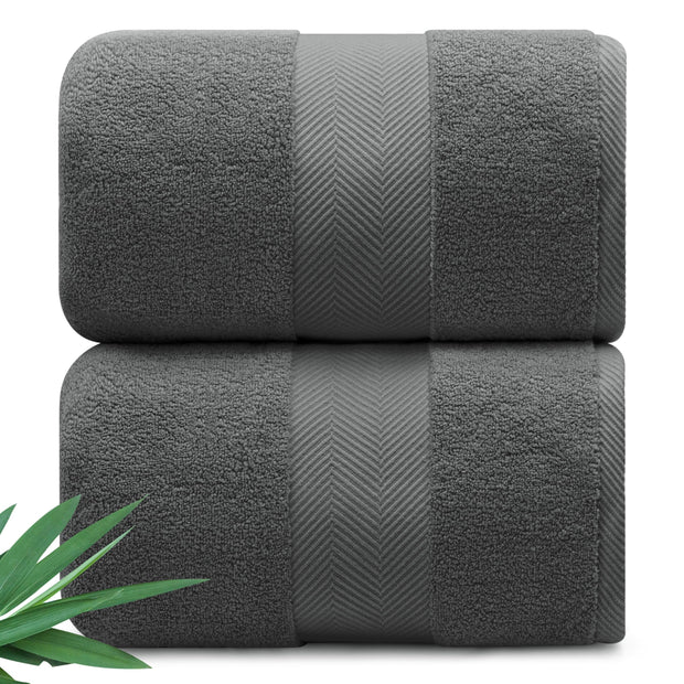 Ultra Soft & Plush Viscose from Bamboo Bath Towels - 700 GSM Luxury Bath Towels - 6 Piece Set - Super Absorbent & Quick Drying (Eucalyptus Green)