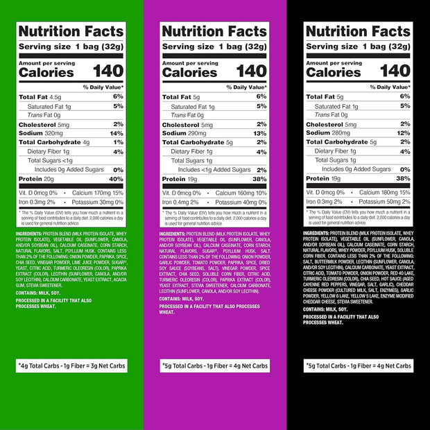 Quest Nutrition Tortilla Style Protein Chips, Spicy Variety Pack, Chili Lime, Hot & Spicy, & Spicy Sweet Chili, 12 Count (3 Each Flavor)