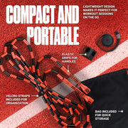 Sportbit Elite Beaded Jump Rope - Adjustable Speed Rope for Fitness, CrossFit, Boxing - Tangle-Free, Lightweight