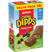 Quaker Chewy Dipps Granola Bars, Peanut Butter, 1.05 Oz Bars, 14 Ct
