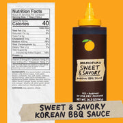Momofuku Sweet & Savory Korean BBQ Sauce with Soy Sauce, Fresh Ginger, & Pear for Stir Fry, Barbecue, and Marinade; Galbi Style with Smoky, Savory-Sweet Flavor