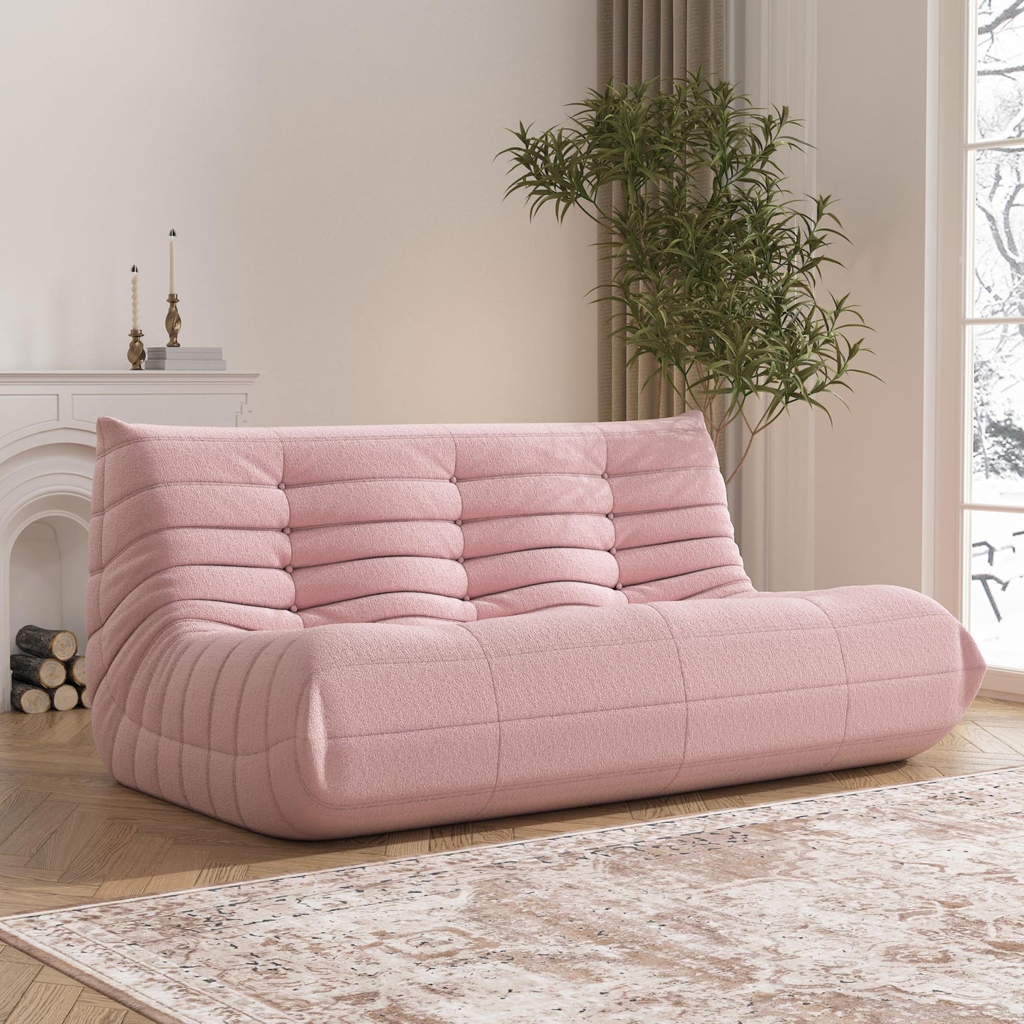 Bean Bag Chair, Memory Foam Bean Bag Sofa Large Bean Bag Chair for Adults, Bean Bag Chairs for Teens with High Density Comfortable Foam, Bean Bag for Living Room, Bedroom (Coffee)