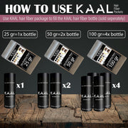 KAAL Hair Fiber Refill Pack | (0.88 oz, Medium Brown) Hair Powder Concealer for Thinning Areas and Hair Loss, Texturizing Powder for Men and Women