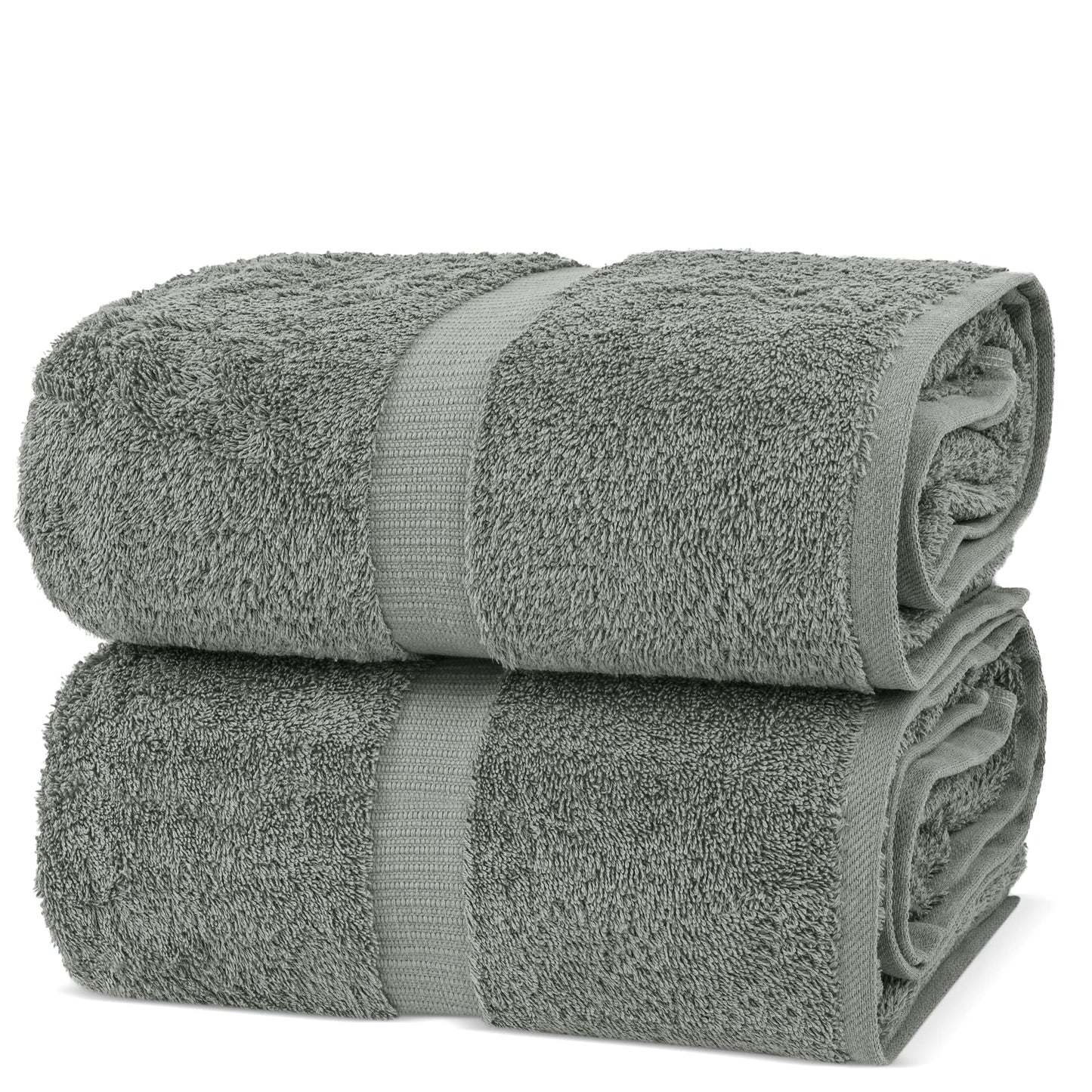 Chakir Turkish Linens | Hotel & Spa Quality 100% Cotton Premium Turkish Towels | Soft & Absorbent (4-Piece Bath Towels, Dark Gray)