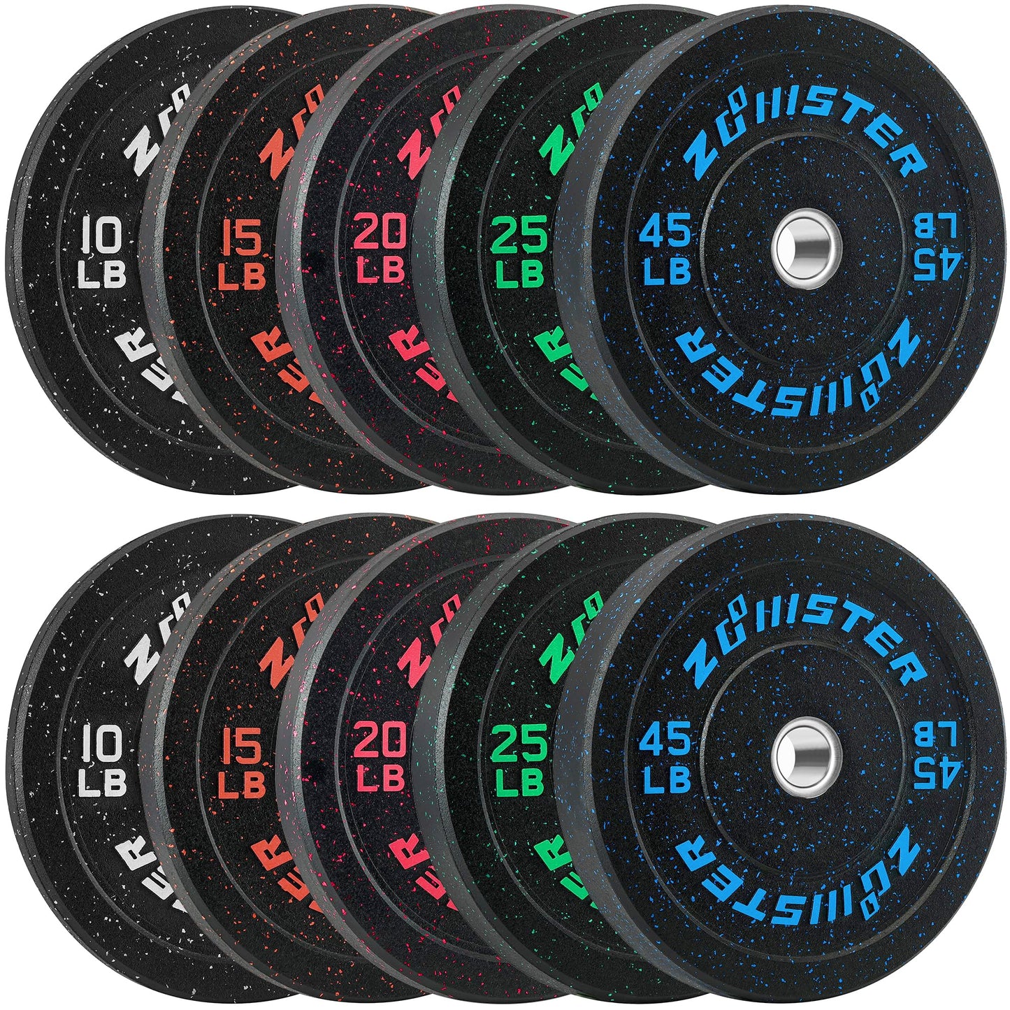 Bumper Plate Olympic Weight Plate High Bounce Bumper Weight Plate with Steel Insert Strength Training Weight Lifting Plate