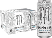 Monster Energy Zero Ultra, Sugar Free Energy Drink, 16 Ounce (Pack of 12)