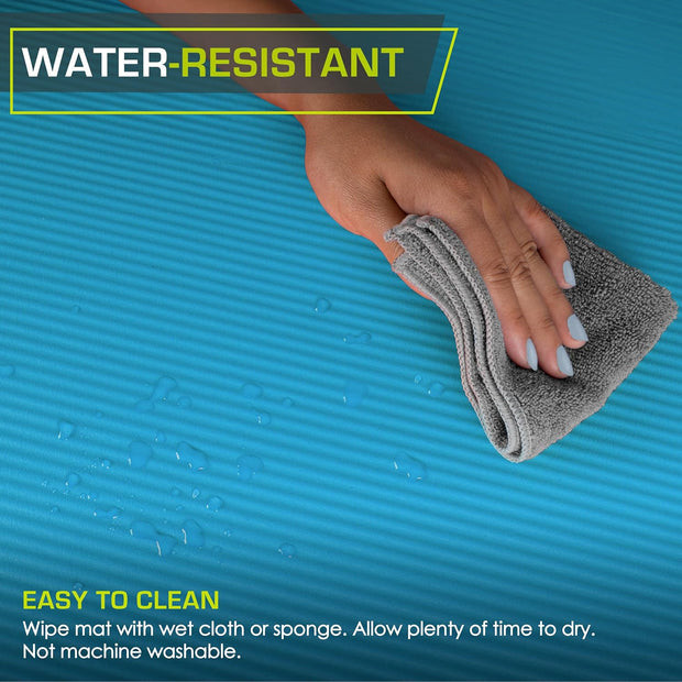 ProsourceFit Extra Thick Yoga and Pilates Mat ½” (13mm), 71-inch Long High Density Exercise Mat with Comfort Foam and Carrying Strap