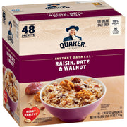 Quaker Instant Oatmeal, 4 Flavor Variety Pack, Individual Packets, 48 Count