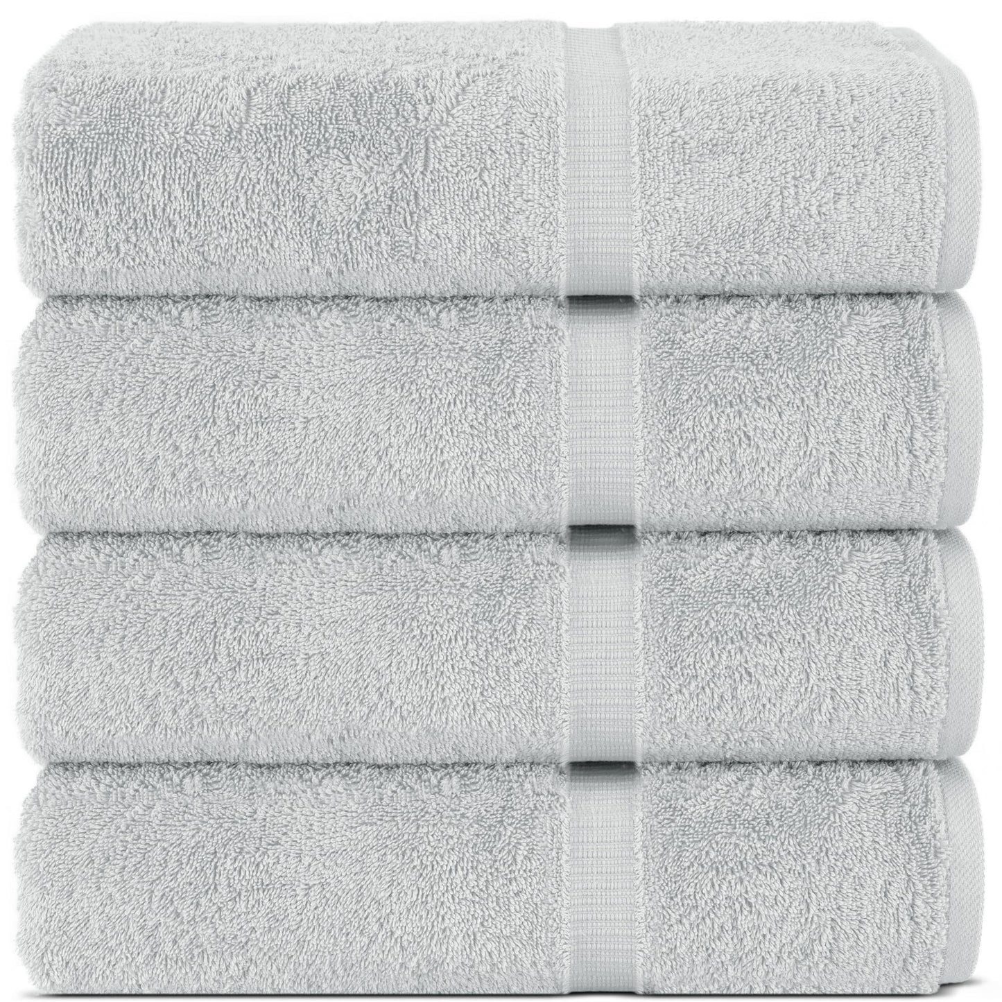 Chakir Turkish Linens | Hotel & Spa Quality 100% Cotton Premium Turkish Towels | Soft & Absorbent (4-Piece Bath Towels, Dark Gray)