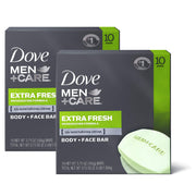 Dove Men+Care Men's Bar Soap More Moisturizing Than Bar Soap Deep Clean Soap Bar that Effectively Washes Away Bacteria, Nourishes Your Skin 3.75 oz 10 Bars